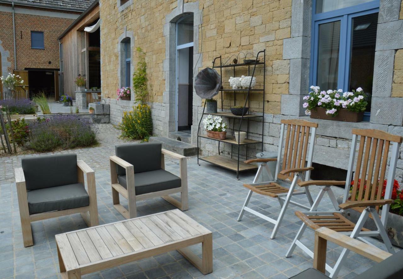 Aux 4 Saules De 4 Wilgen Bed & Breakfast Modave ภายนอก รูปภาพ